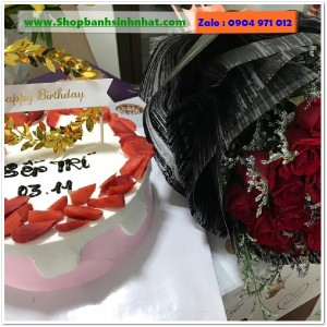 Combo Bánh Kem & Hoa Tươi - MM127